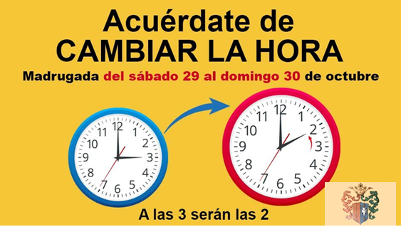 Imagen Cambio de horario