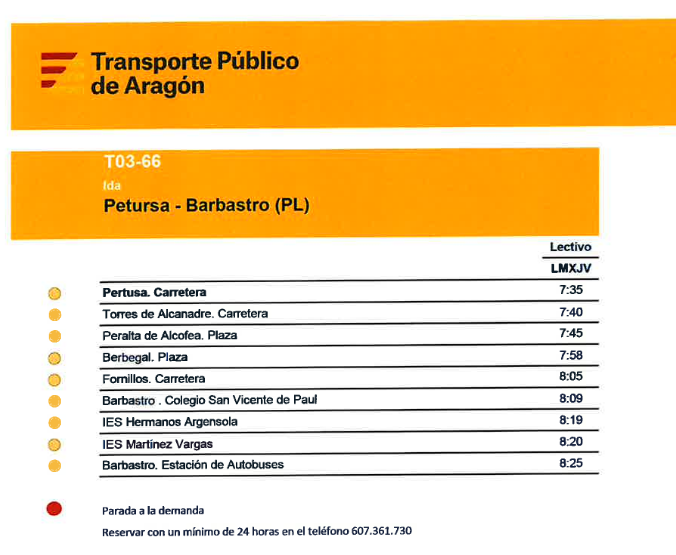 Imagen Nuevos horarios de autobús