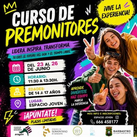 Curso de premonitor de tiempo libre para jóvenes