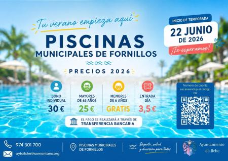 Imagen Fornillos. Aperura piscinas municipales.