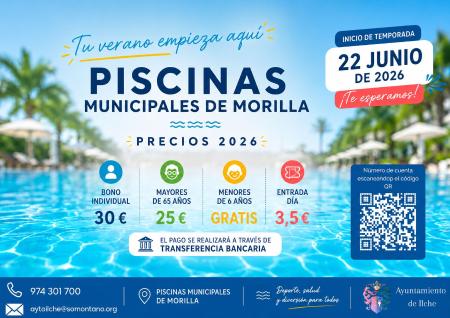 Imagen Morilla. Apertura de piscinas municipales.