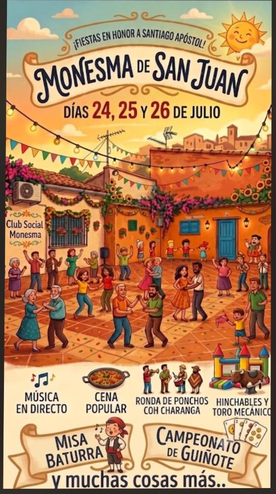 Imagen Monesma de San Juan celebra las Fiestas en Honor a Santiago Apóstol