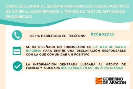 Imagen Sanidad activa un teléfono y un servicio web para declarar positivos...