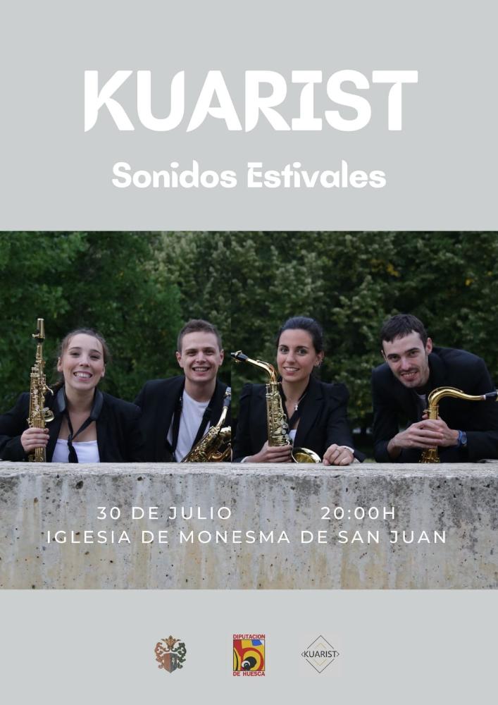Imagen: Cartel del Grupo Kuarist y su actuación en Monesma de San Juan.
